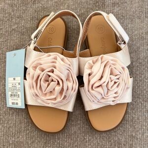 Cat & Jack Blush Pink Flower-Accent Girls' Sandals